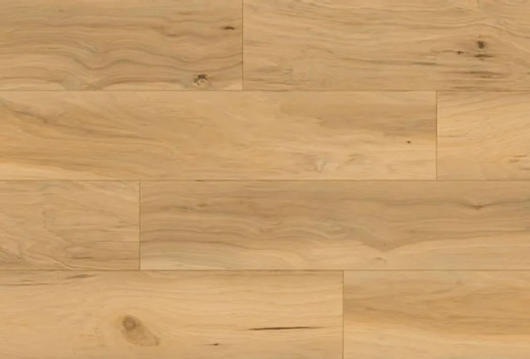 Close-up of light oak flooring planks